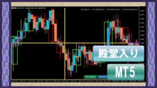 最大3つの上位足を重ねて表示「EasyView MTF_MT5」